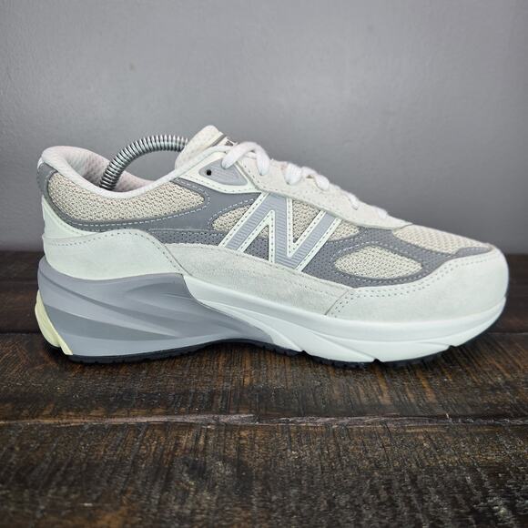 NEW New Balance 990v6 Kids Size 5 Marblehead White Running Shoe Sneaker GC990NC6 - Picture 8 of 12